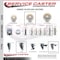 Service Caster 4 Inch Nylon Swivel 58 Inch Threaded Stem Caster Set 2 Total Lock Brakes SCC-TSTTL20S414-NYS-58212-2-S-2 - alternate 3